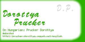 dorottya prucker business card